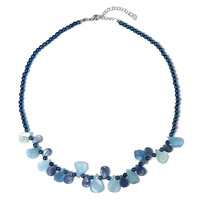 Collier en argent et Aigue-marine