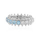 Bague en argent et Topaze bleu Suisse (Dallas Prince Designs)