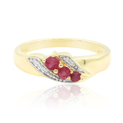 Bague en or et Béryl rouge