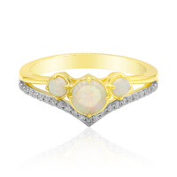 Bague en or et Opale de Coober Pedy (Mark Tremonti)