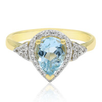 Bague en or et Aigue-marine de Medina