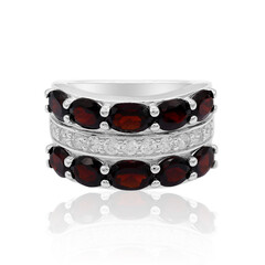 Bague en argent et Grenat