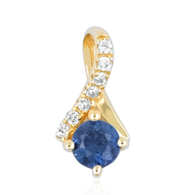 Pendentif en or et Saphir bleu