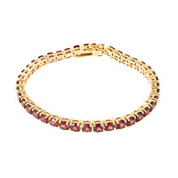 Bracelet en or et Grenat Rhodolite (CUSTODANA)