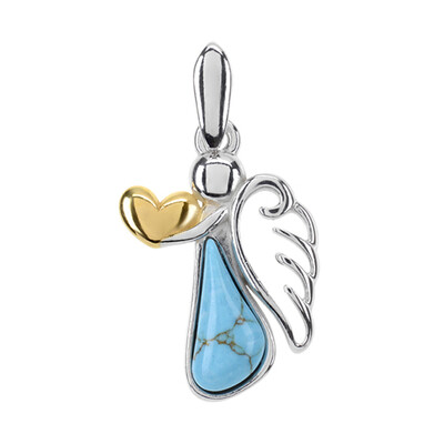Pendentif en argent et Turquoise (dagen)