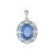 Pendentif en argent et Fluorite à couleur changeante