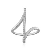 Bague en argent et Topaze blanche