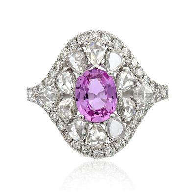 Bague en or et Saphir parme (CIRARI)