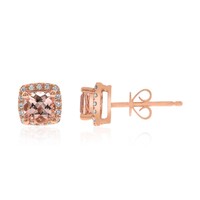 Boucles d'oreilles en or et Morganite AAA
