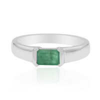 Bague en argent et Emeraude de Zambie
