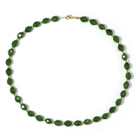 Collier en argent et Quartz vert