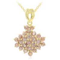 Collier en or et Saphir Padparadscha non chauffé (AMAYANI)