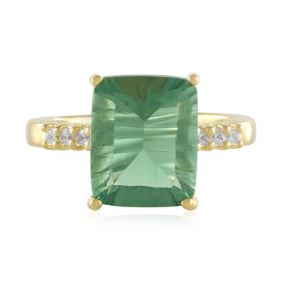 Bague en argent et Fluorite verte