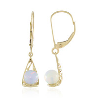 Boucles d'oreilles en or et Opale Welo (Ornaments by de Melo)