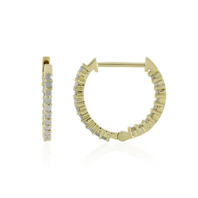 Boucles d'oreilles en or et Diamant I4 (J)
