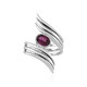 Bague en argent et Grenat magenta (de Melo)