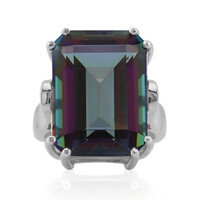 Bague en argent et Quartz mystique