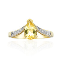 Bague en or et Héliodore