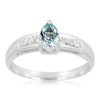 Bague en argent et Tourmaline Paraïba