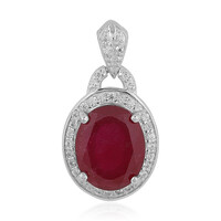 Pendentif en argent et Rubis de Madagascar