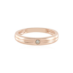 Bague en or et VS2 Diamant Brun