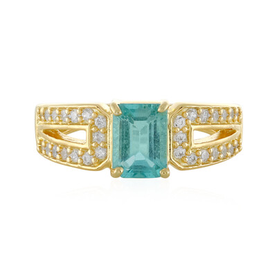 Bague en argent et Apatite bleue