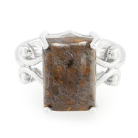 Bague en argent et Quartz Dinosaure