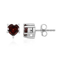 Boucles d'oreilles en argent et Grenat du Mozambique