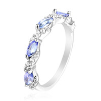 Bague en argent et Tanzanite
