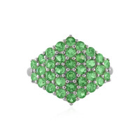 Bague en argent et Grenat Tsavorite