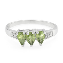 Bague en argent et Saphir du Mozambique