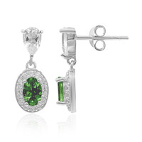 Boucles d'oreilles en argent et Grenat Tsavorite