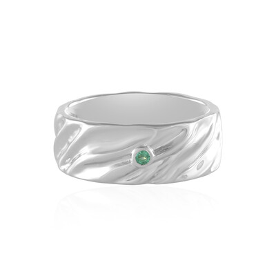 Bague en argent et Emeraude de Colombie (de Melo)