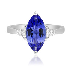 Bague en or et Tanzanite non chauffée (CIRARI)