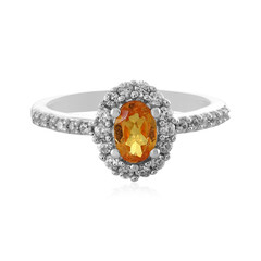 Bague en argent et Grenat Spessartite