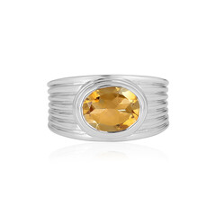 Bague pour homme en argent et Citrine multicolore