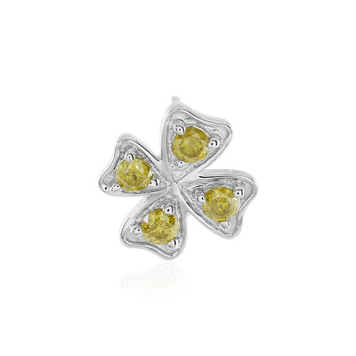 Pendentif en argent et Diamant jaune I3
