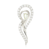 Pendentif en argent et Tourmaline cuprifère