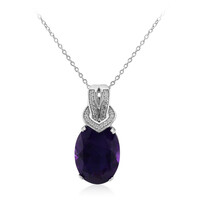 Collier en argent et Améthyste du Maroc