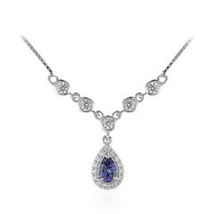 Collier en argent et Tanzanite