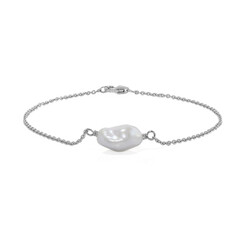 Bracelet en argent et Perle de culture d'eau douce