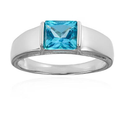 Bague en argent et Topaze Paraiba