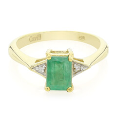 Bague en argent et Emeraude de Bahia