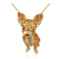 Collier en argent et Topaze bleu de Londres