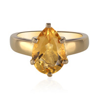 Bague en argent et Citrine