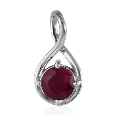 Pendentif en argent et Rubis du Kenya