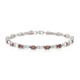 Bracelet en argent et Zircon rouge