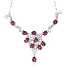 Collier en argent et Grenat Rhodolite