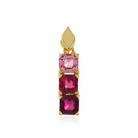 Pendentif en argent et Tourmaline néon du Nigeria