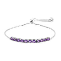 Bracelet en argent et Améthyste